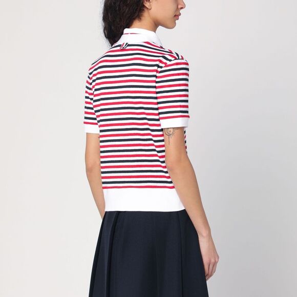 Thom Browne Women's Striped Cardigan In Linen - Picture 2 of 2